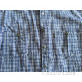 Camicia a quadri tinta in filo di cotone